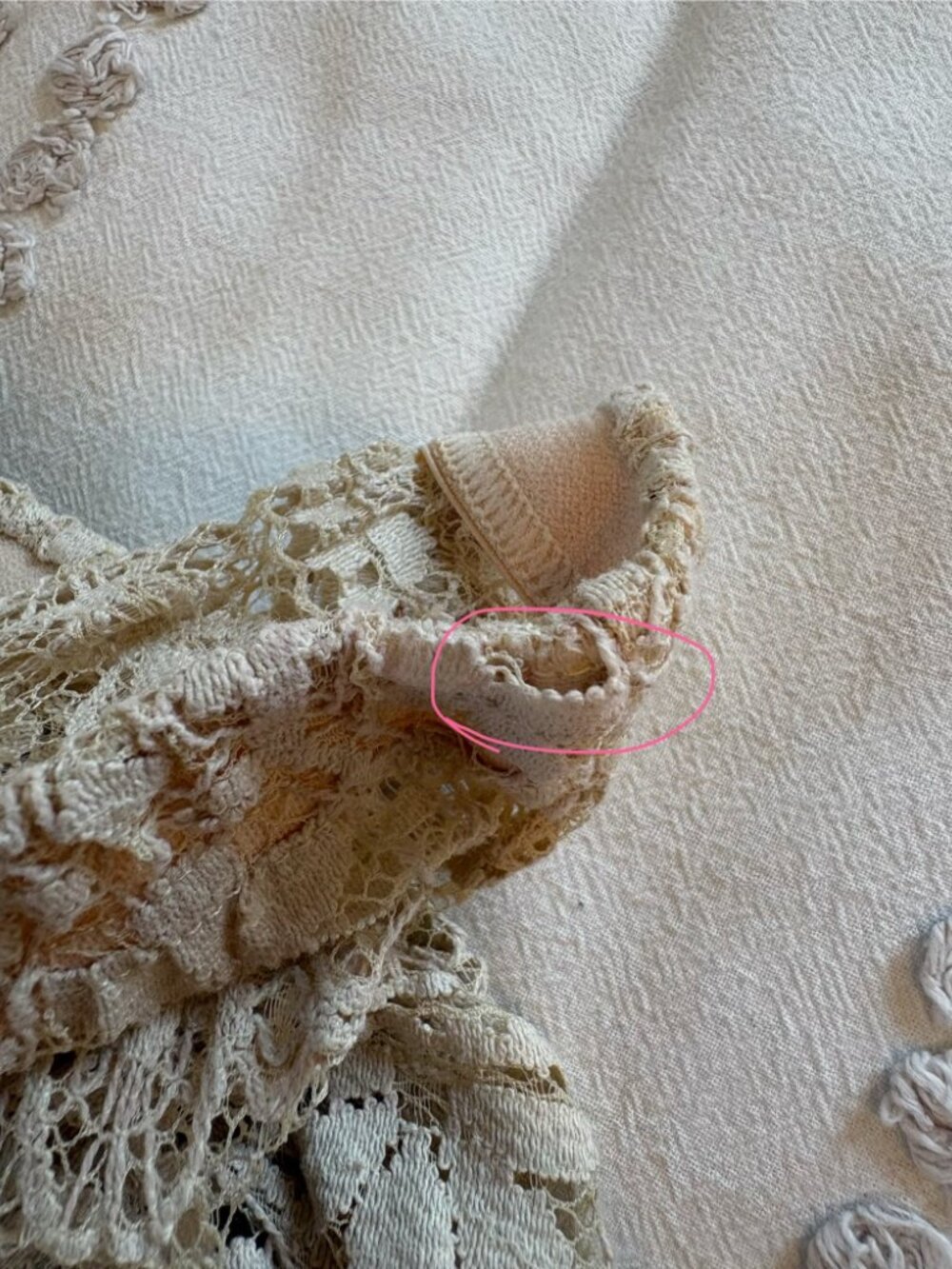 Long Bohemian Strapless Lace Dress from Free People, XS, Cream - Picture 7 of 7